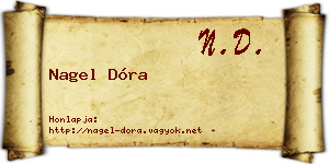 Nagel Dóra névjegykártya
